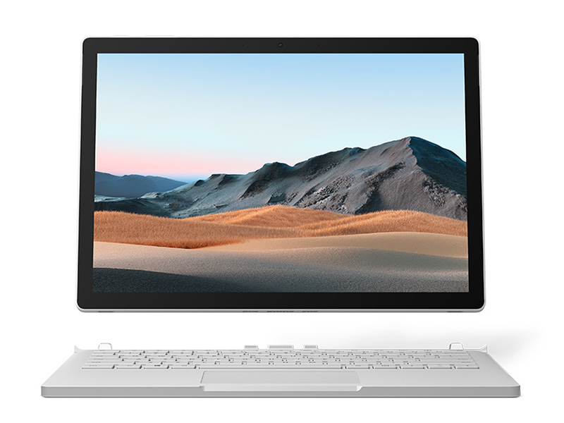 微软Surface Book 3(酷睿i7-1065G7/16GB/256GB/GTX1650/13.5英寸) 前视