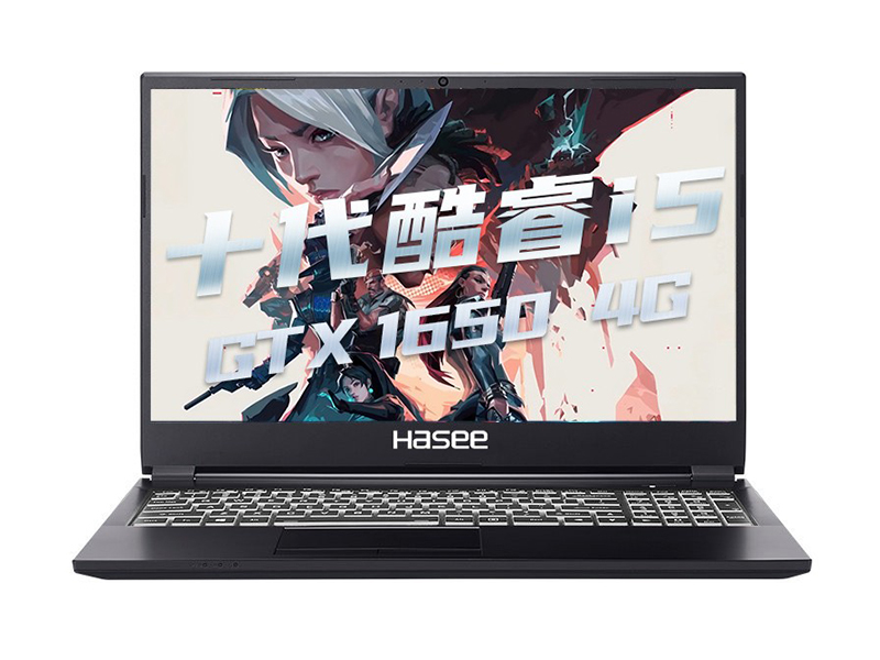 神舟战神ZX6-CU5DS(酷睿i5-10400/16GB/512GB/GTX1650) 前视