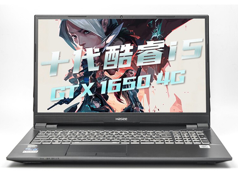 神舟战神TX6-CU5DA(酷睿i5-10400/8GB/512GB/GTX1650) 前视