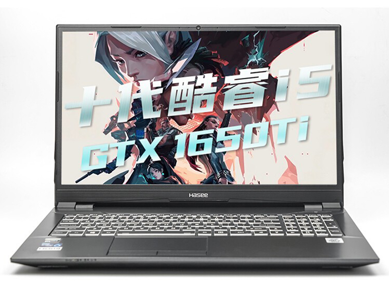 神舟战神TX6TI-CU5DA(酷睿i5-10400/8GB/512GB/GTX1650Ti) 前视