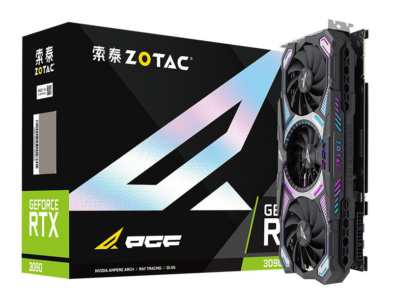 索泰RTX 3090-24G6X PGF OC配盒图