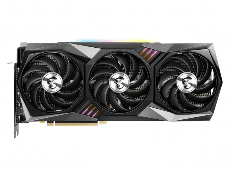 微星GeForce RTX 3090 GAMING TRIO 24G 正面