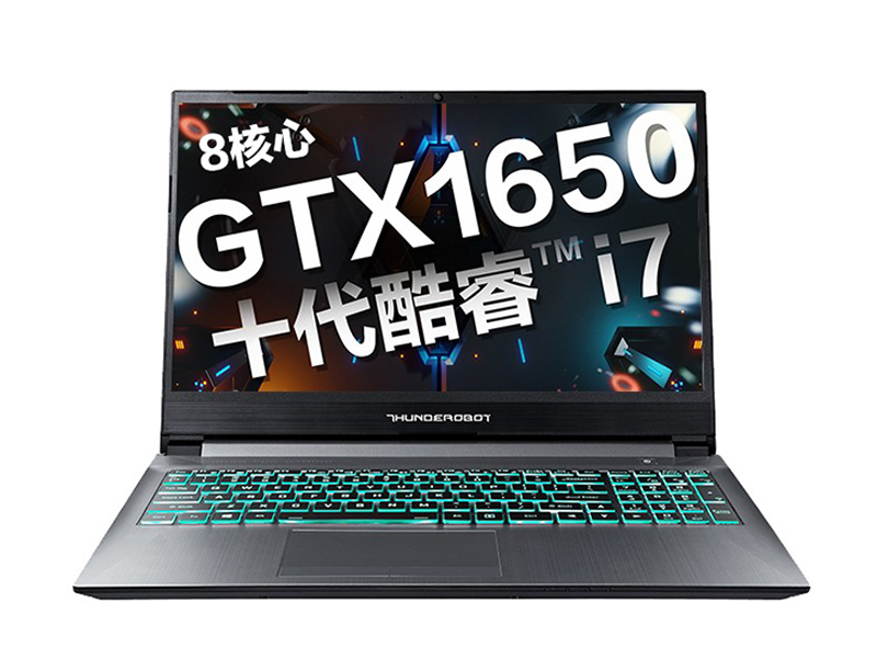 雷神911 ST二代(酷睿i7-10870H/8GB/512GB/GTX1650)前视