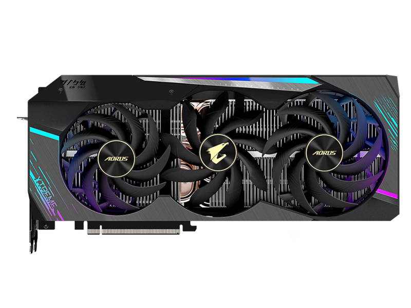 技嘉AORUS GeForce RTX 3080 XTREME 10G 正面