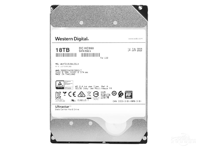 Ultrastar DC HC550 18TB 512M SATA Ӳ(WUH721818ALE6L4)ͼ