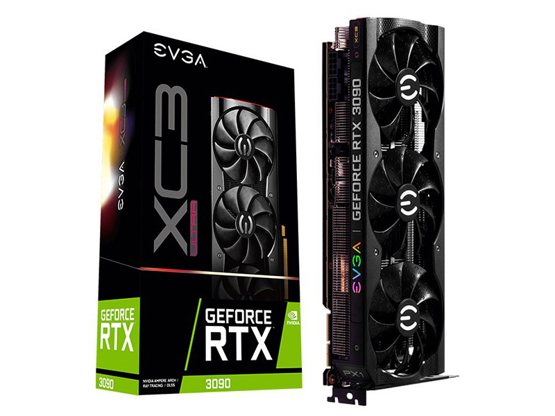 EVGA GeForce RTX 3090 XC3 ULTRA 24G配盒图