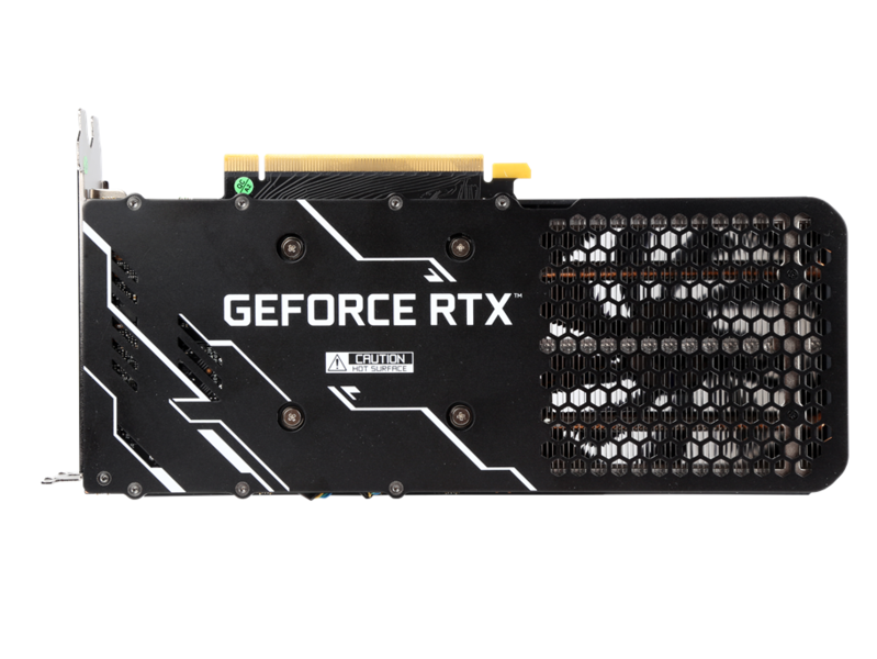 影驰GeForce RTX 3060 Ti 骁将背面