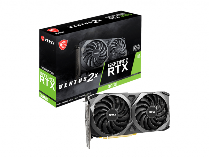 微星 GeForce RTX 3060 VENTUS 2X 12G