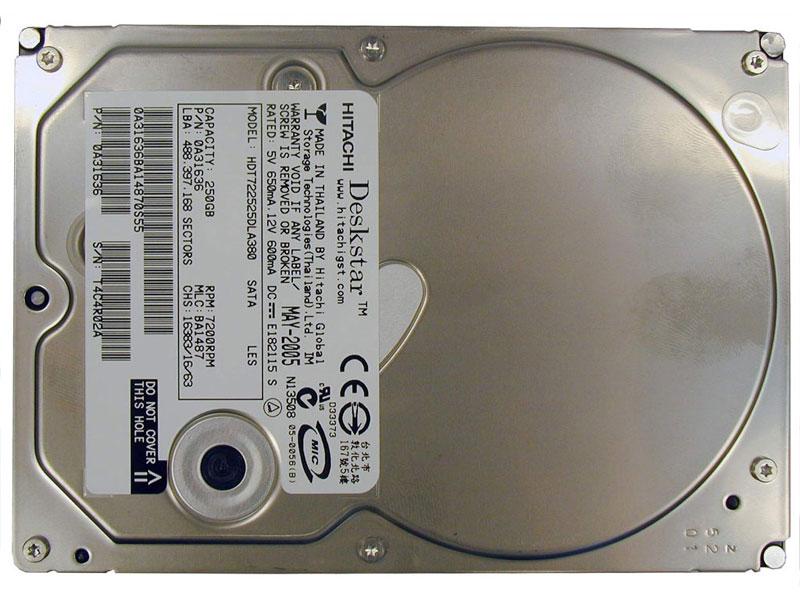 HGST(原日立)250G SATAII 8M