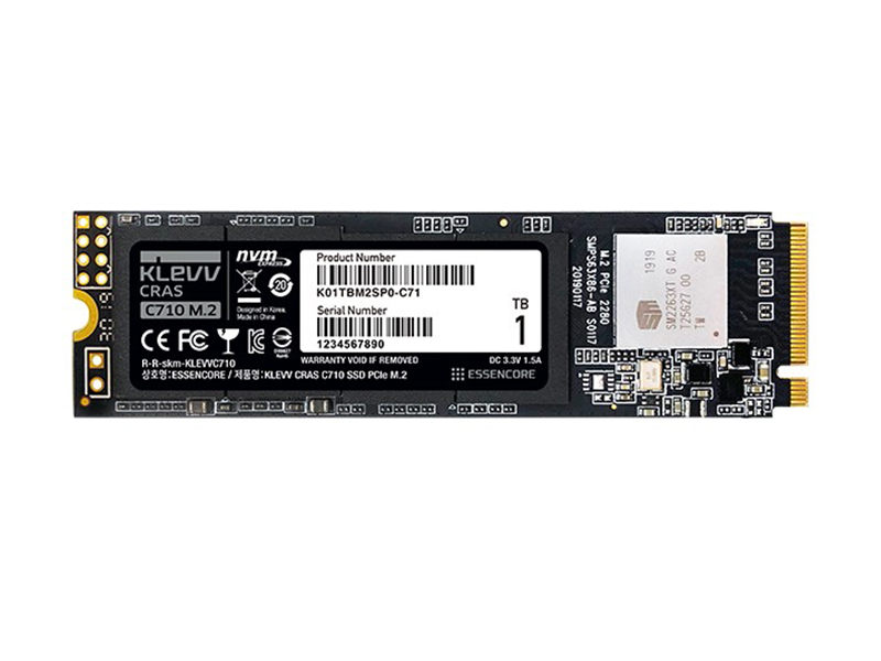 科赋CRAS C710 1TB M.2 SSD 正面