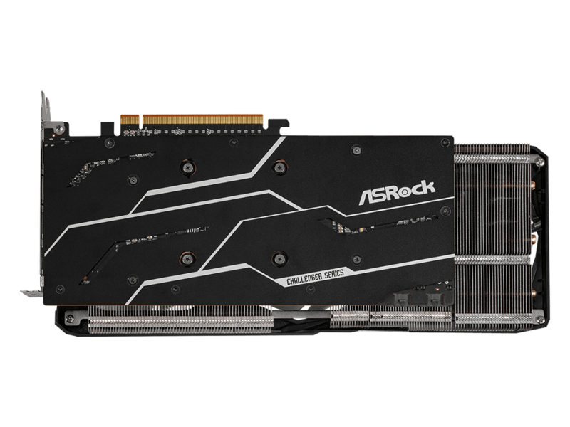 华擎AMD Radeon RX 6700 XT Challenger Pro 12GB OC背面