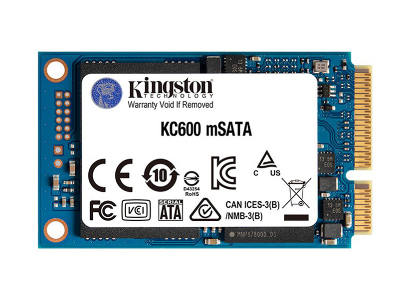 金士顿KC600 1TB mSATA SSD正面