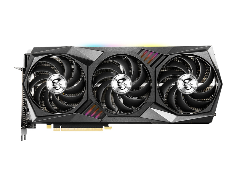 微星魔龙Z GeForce RTX 3080 GAMING Z TRIO 10G LHR 正面