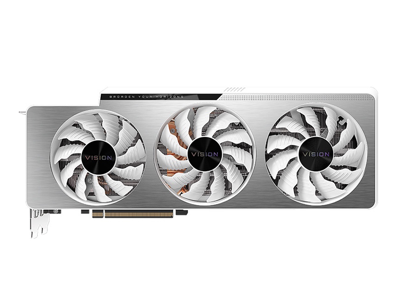 技嘉GeForce RTX 3080 VISION OC 10G LHR 正面