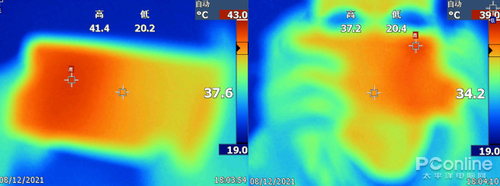 荣耀Magic3 Pro原神60分钟手机正反面温度