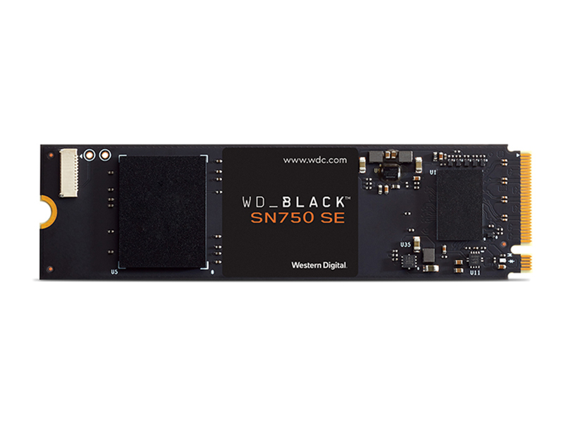 西部数据Black SN750 SE 500GB M.2 SSD 正面