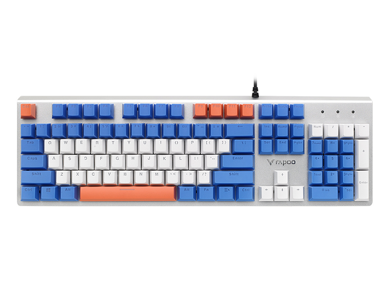 雷柏V530蓝礁湖冰茶防水背光游戏机械键盘 主图