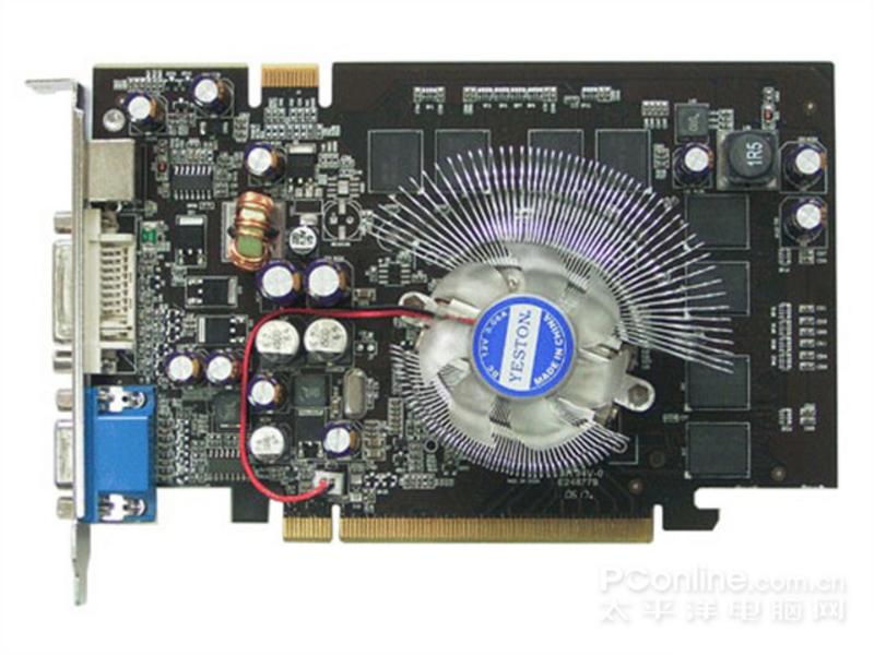 盈通G7300GT-256GD2 AGP 正面