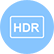 拍摄功能及滤镜：HDR(明暗对比优化)