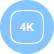 输出分辨率：4K(3840×2160)