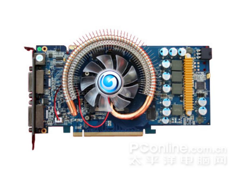 影驰9600GSO中将版 正面