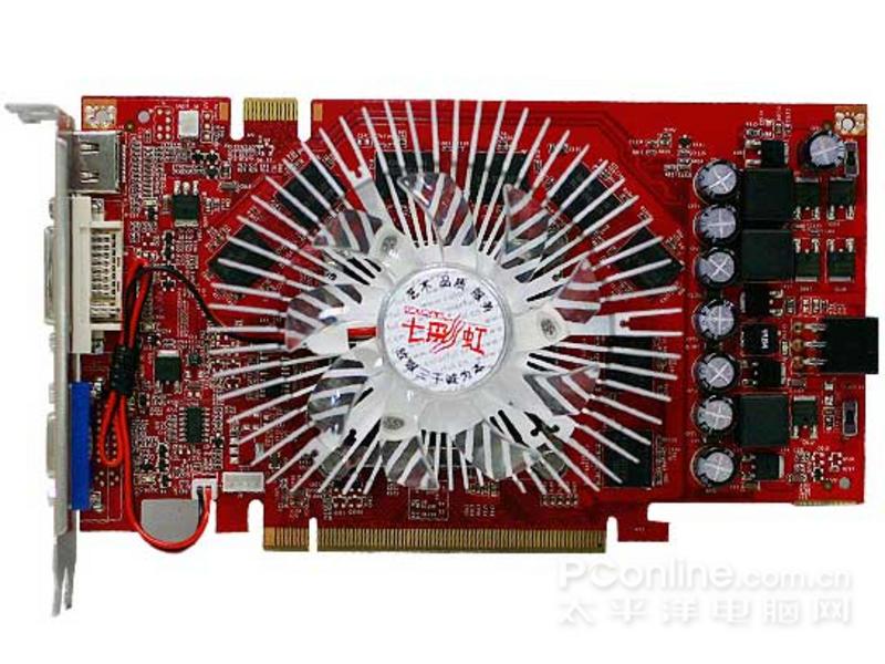 七彩虹9600GT 正面