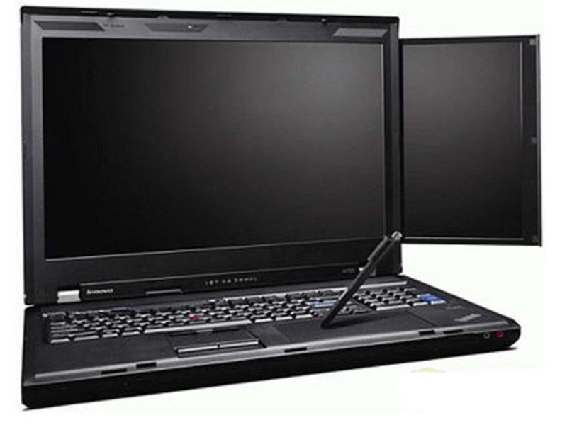 联想ThinkPad W701ds 背面斜视