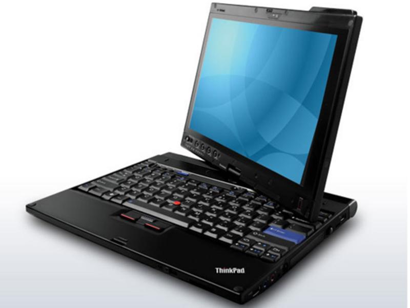 联想ThinkPad X200T 7450RA8 背面斜视