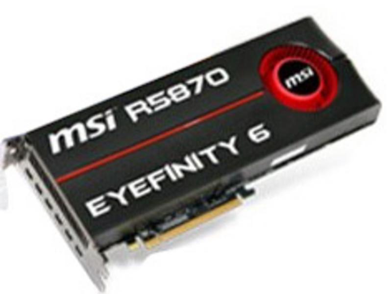 微星HD5870 EyeFinity版正面