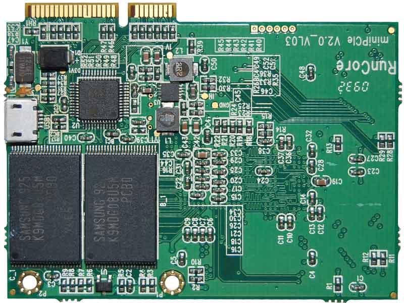 RunCore ProIV mini-PCIe  64GB 正面