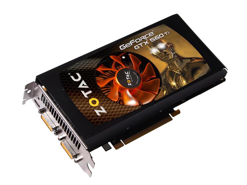 索泰GTX560Ti-1GD5极速版HA正面