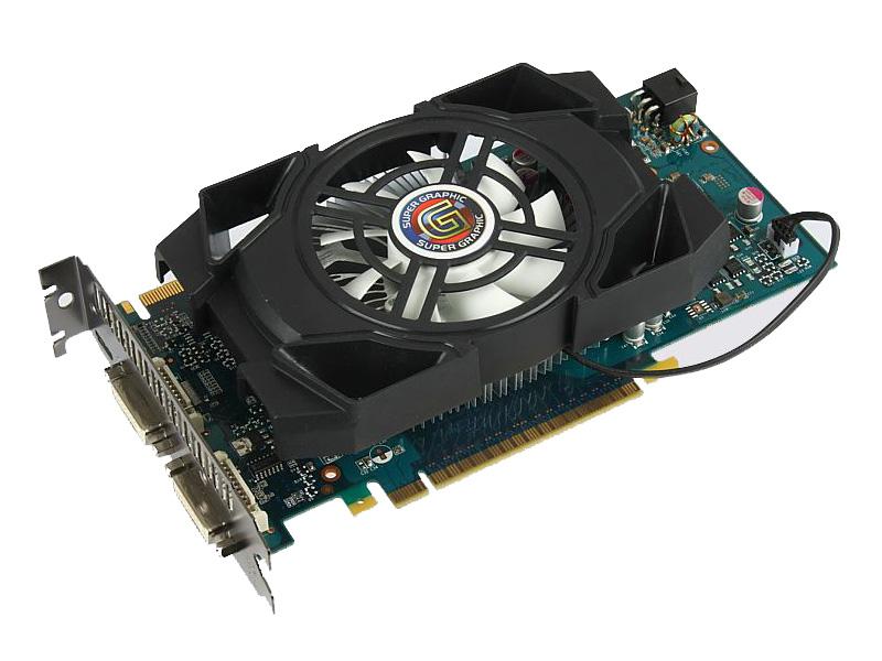 超图GTX550Ti台风级 蓝钻版正面