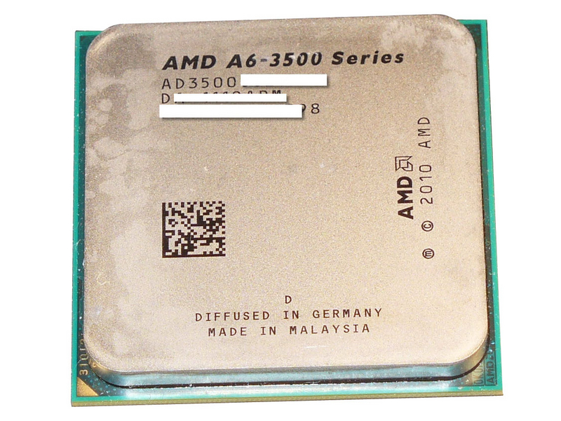 AMD A6-3500/盒装正面