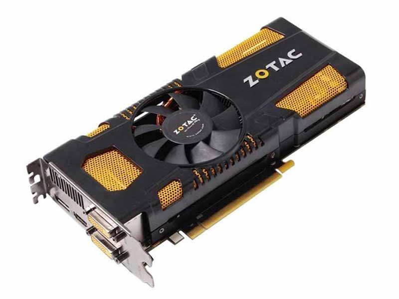 索泰GTX570-1280D5 AMP 正面