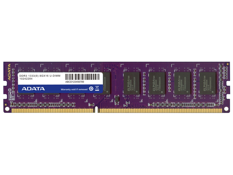 威刚万紫千红DDR3 1333 8G 主图