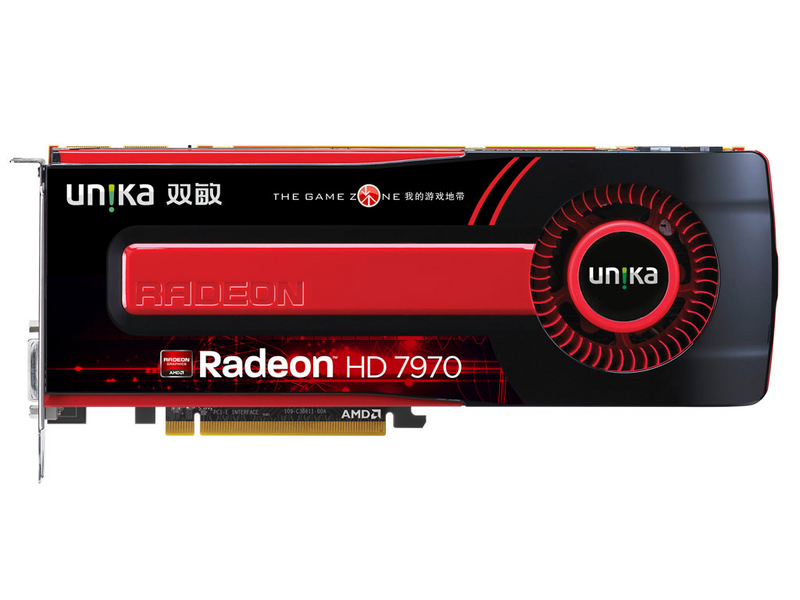 双敏无双HD7970(3G)DDR5黄金版正面