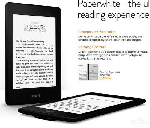 亚马逊Kindle Paperwhite WIFI