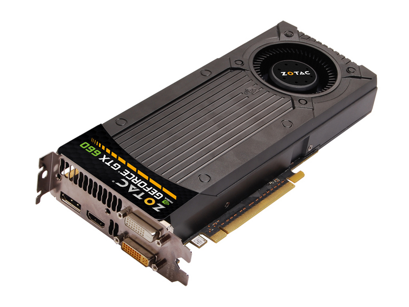 索泰GTX660-2GD5极速版HA 45度正面