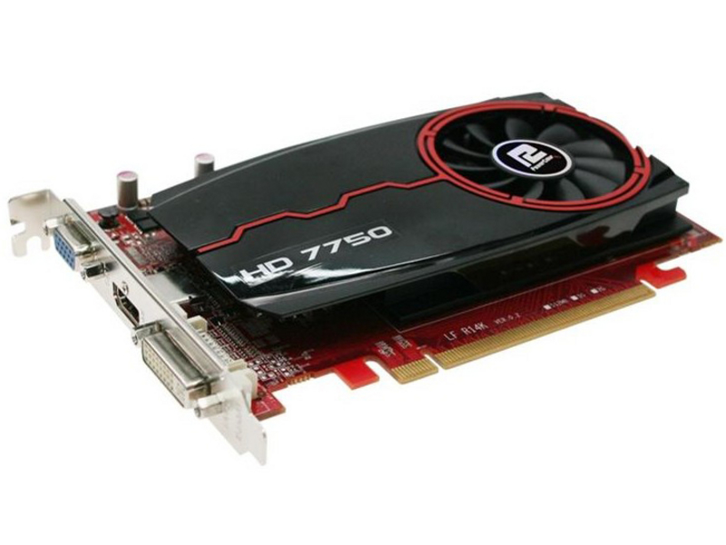 迪兰HD7750 1GB DDR3 正面