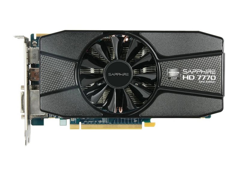 蓝宝石HD7770 2GB GDDR5白金版正面