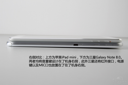 苹果iPad Mini(32G/Cellular)对比galaxy note 8.0