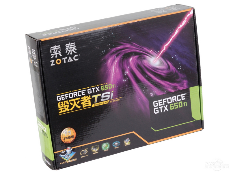 索泰GTX650Ti-1GD5毁灭者TSI HA