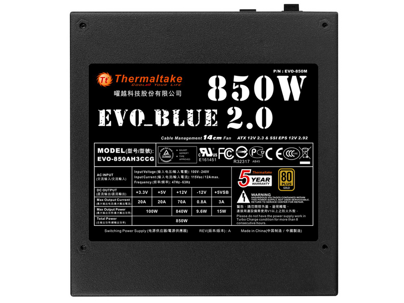 Tt EVO BLUE 2.0 850W