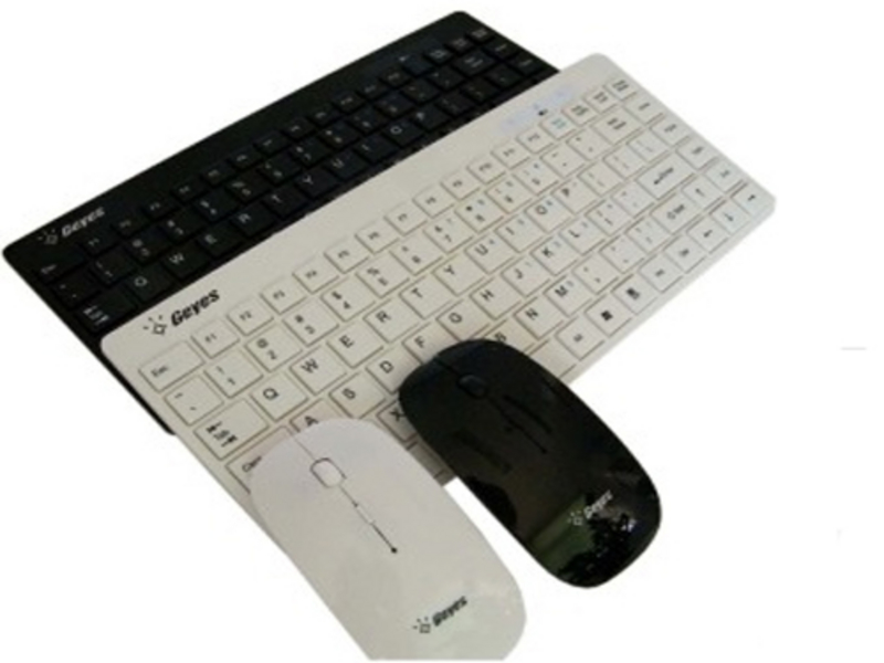 精亚JME3310 2.4G无线键鼠套装 图片