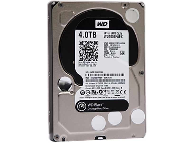 西部数据4TB SATA3 64MB(WD4001FAEX)/黑盘 主图