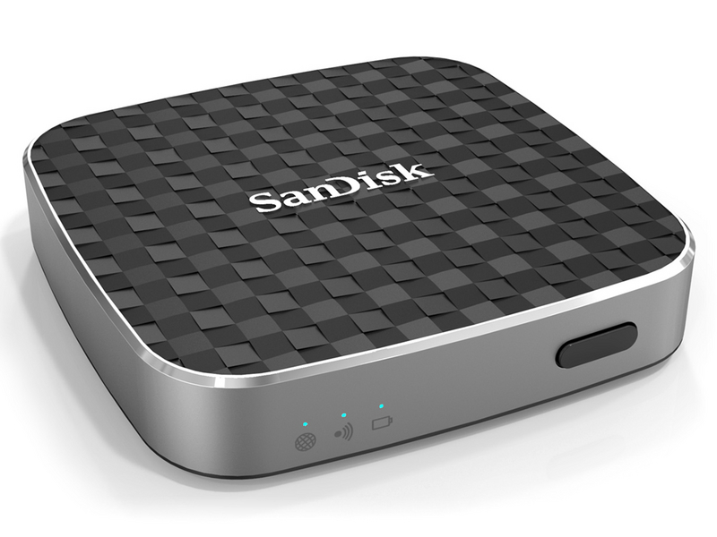 SanDisk欢欣畅享系列无线媒体存储器(64G) 正面