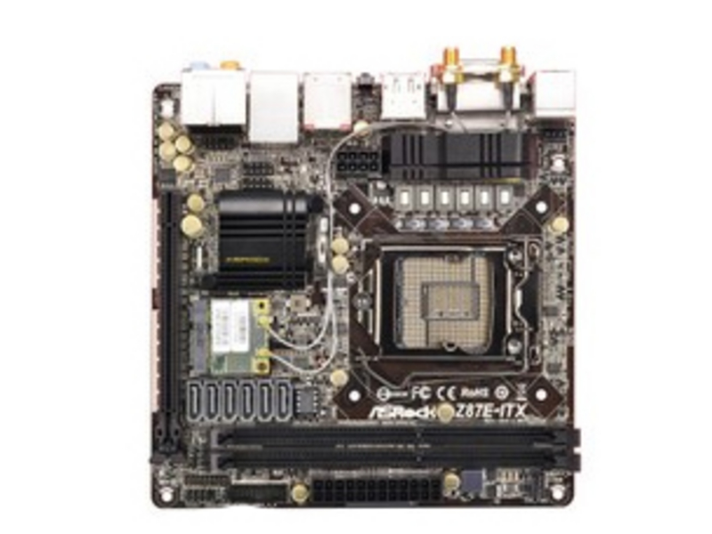 华擎Z87E-ITX 正面