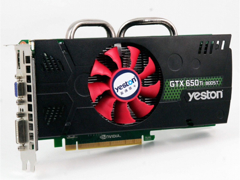 盈通GTX650Ti BOOST-2048GD5游戏高手 正面