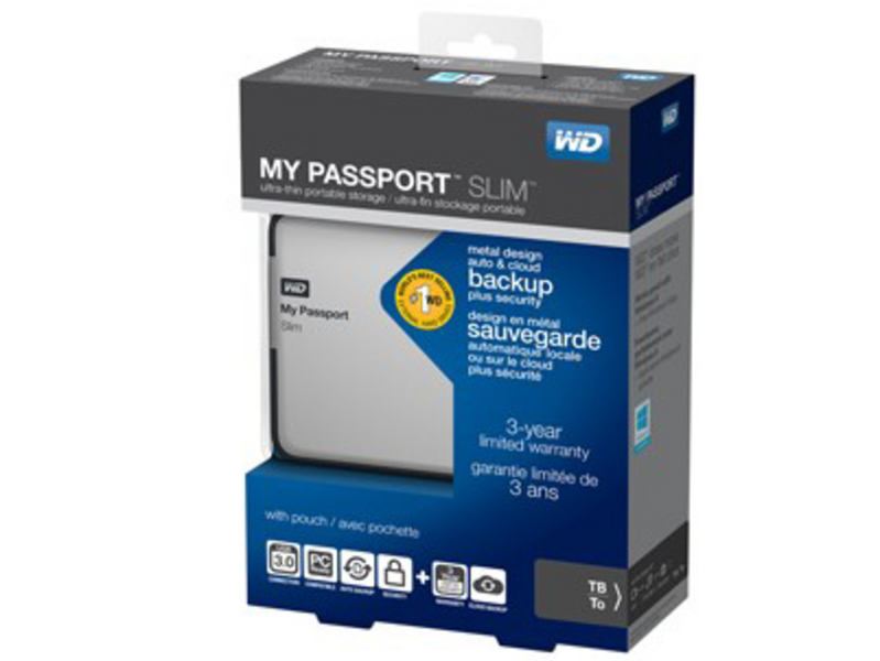 西部数据My Passport Slim 1TB