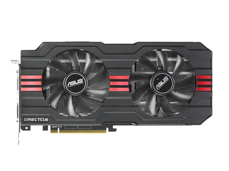 华硕圣骑士 R9 280X DirectCU II TOP V2正面